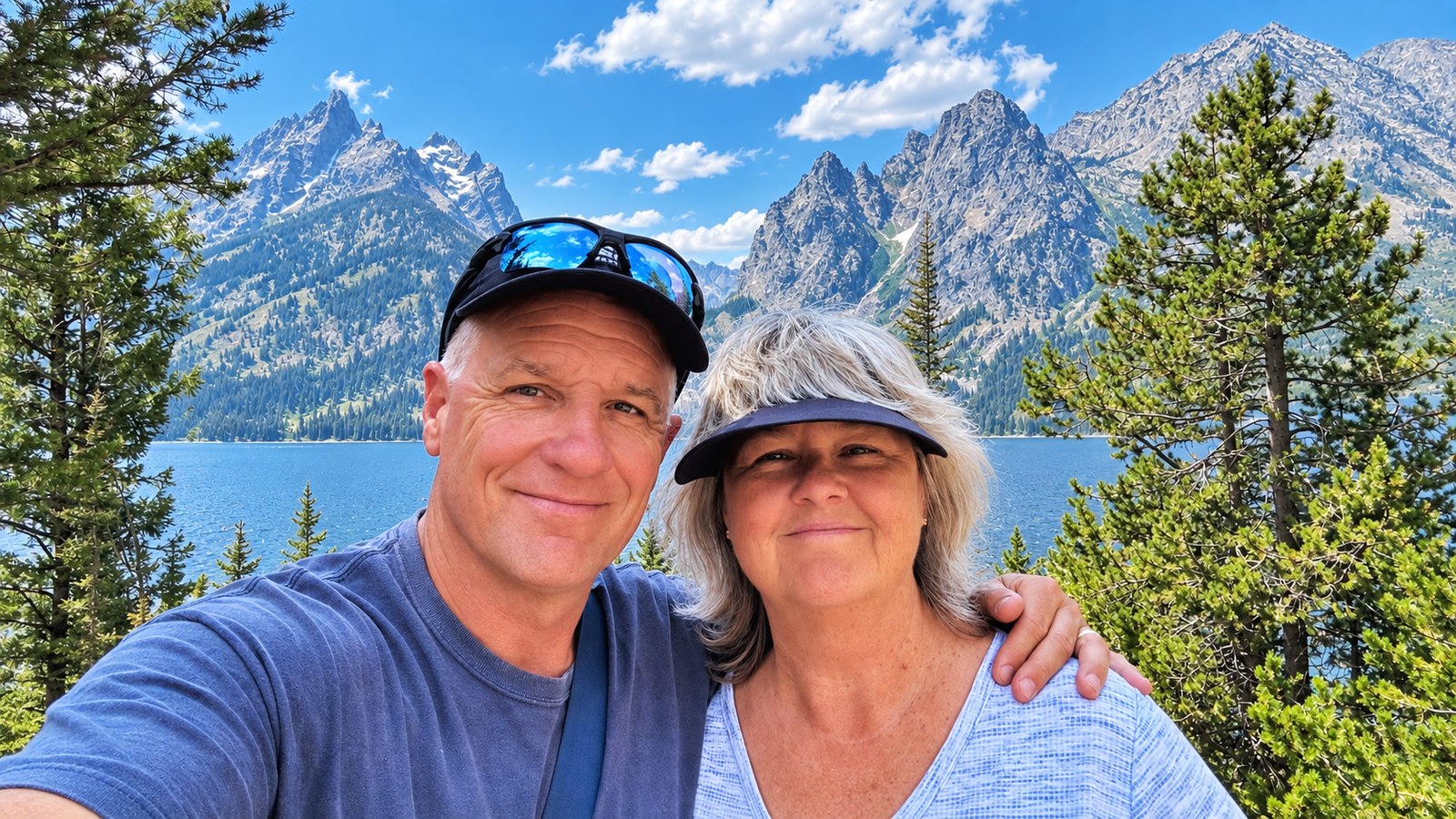 Dan and Heather at Jenny Lake in the Grand Tetons